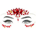 Strass autocollant - Gamme rouge et or (5 choix)