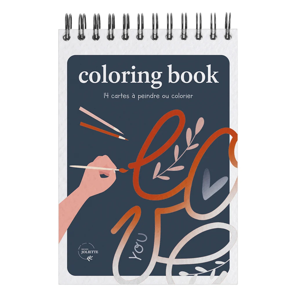 Carnet de coloriage ou de peinture « Love » - A6