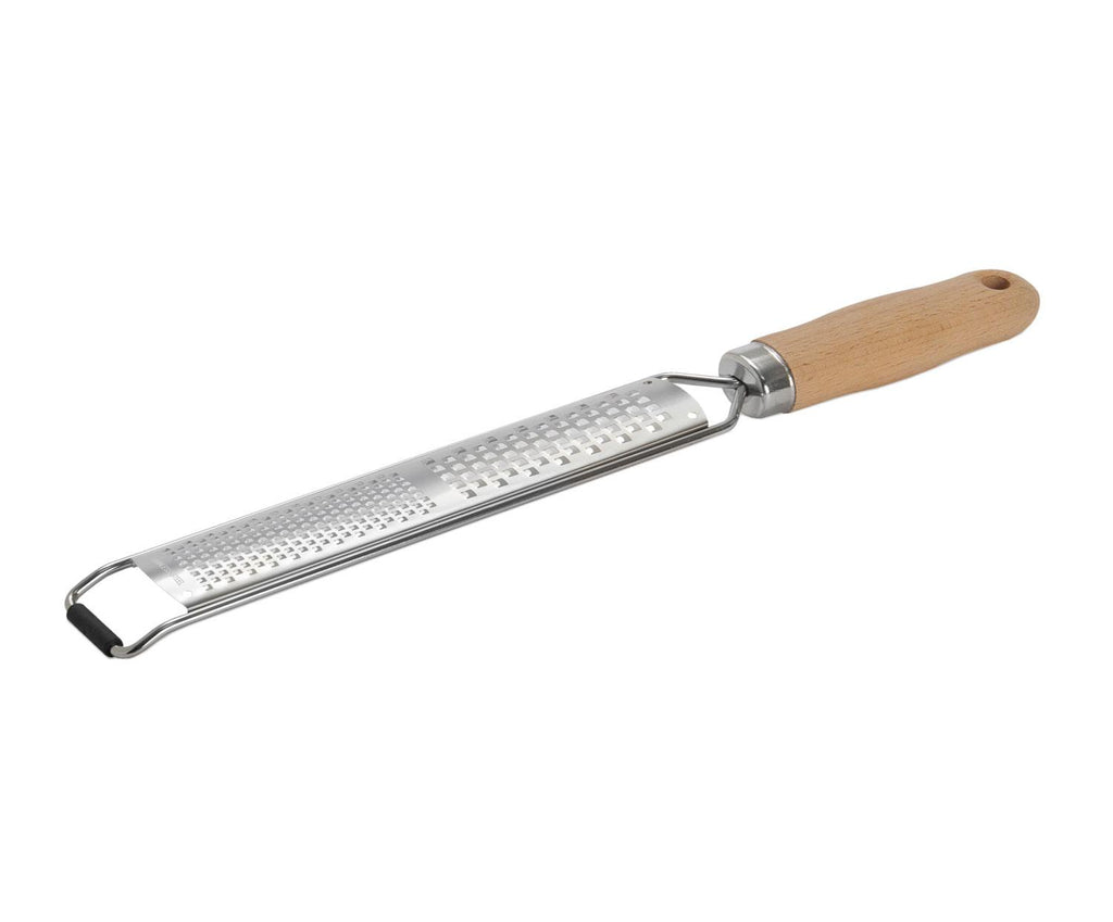 Râpe en inox avec manche en bois de hêtre