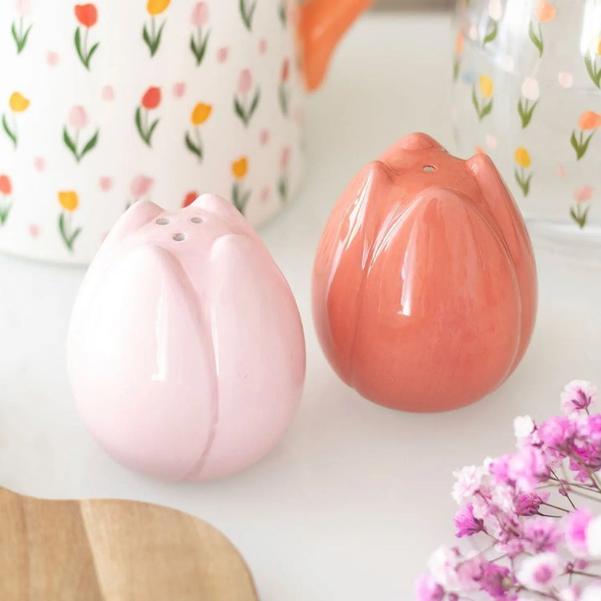 Set de salière et poivrière - Tulipe