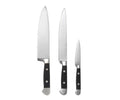 Set de 3 couteaux de cuisine en acier inoxydable