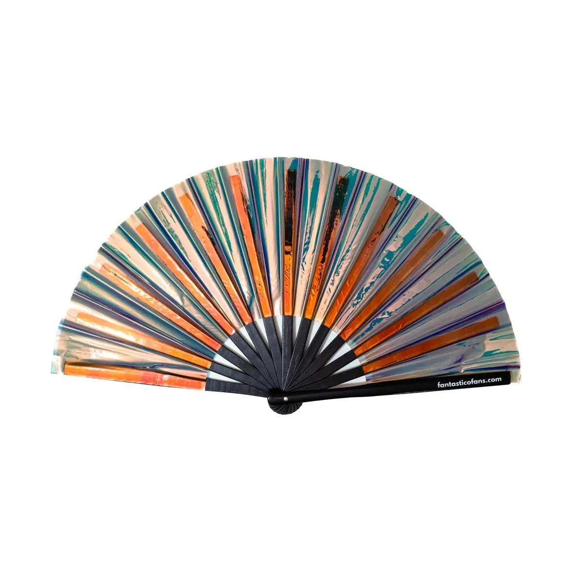 Éventail XL holographique « Paon » - Décoration murale - From Ibiza ✨