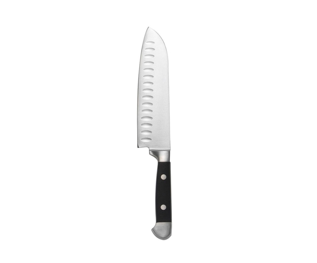 Set de 2 couteaux Santoku en acier inoxydable – Manche noir