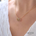 Collier Trio Brillance Dorée