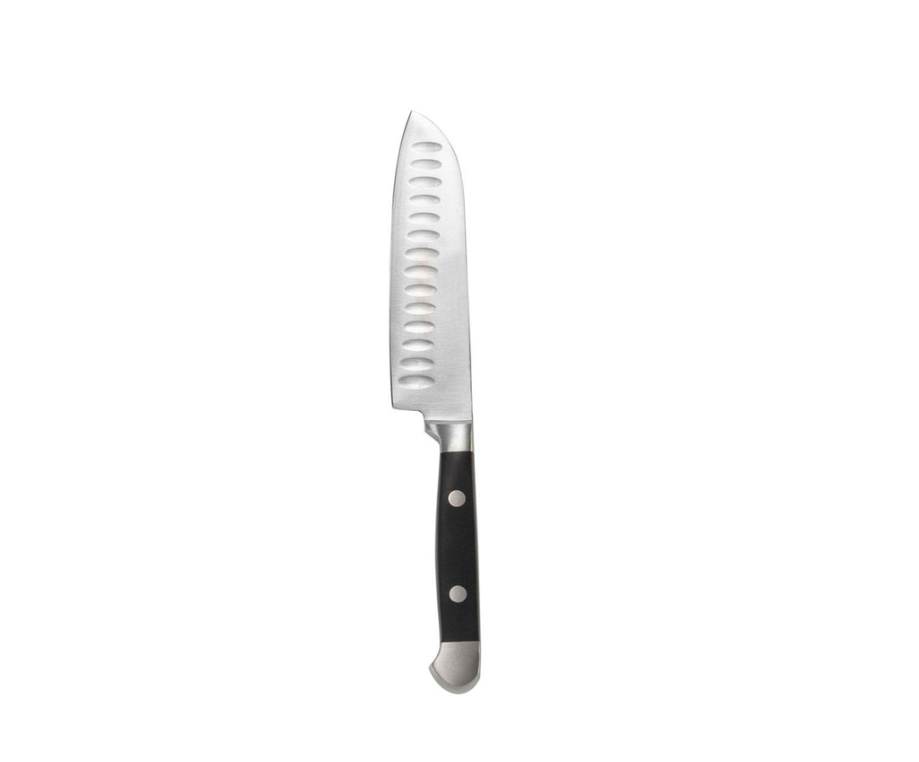 Set de 2 couteaux Santoku en acier inoxydable – Manche noir