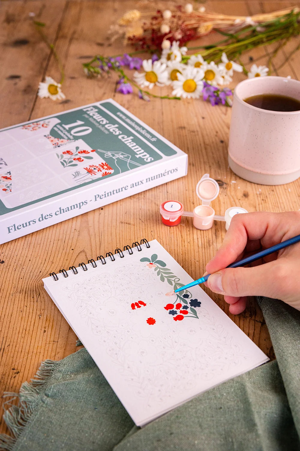 Peinture aux numéros « Fleurs des champs » - A6