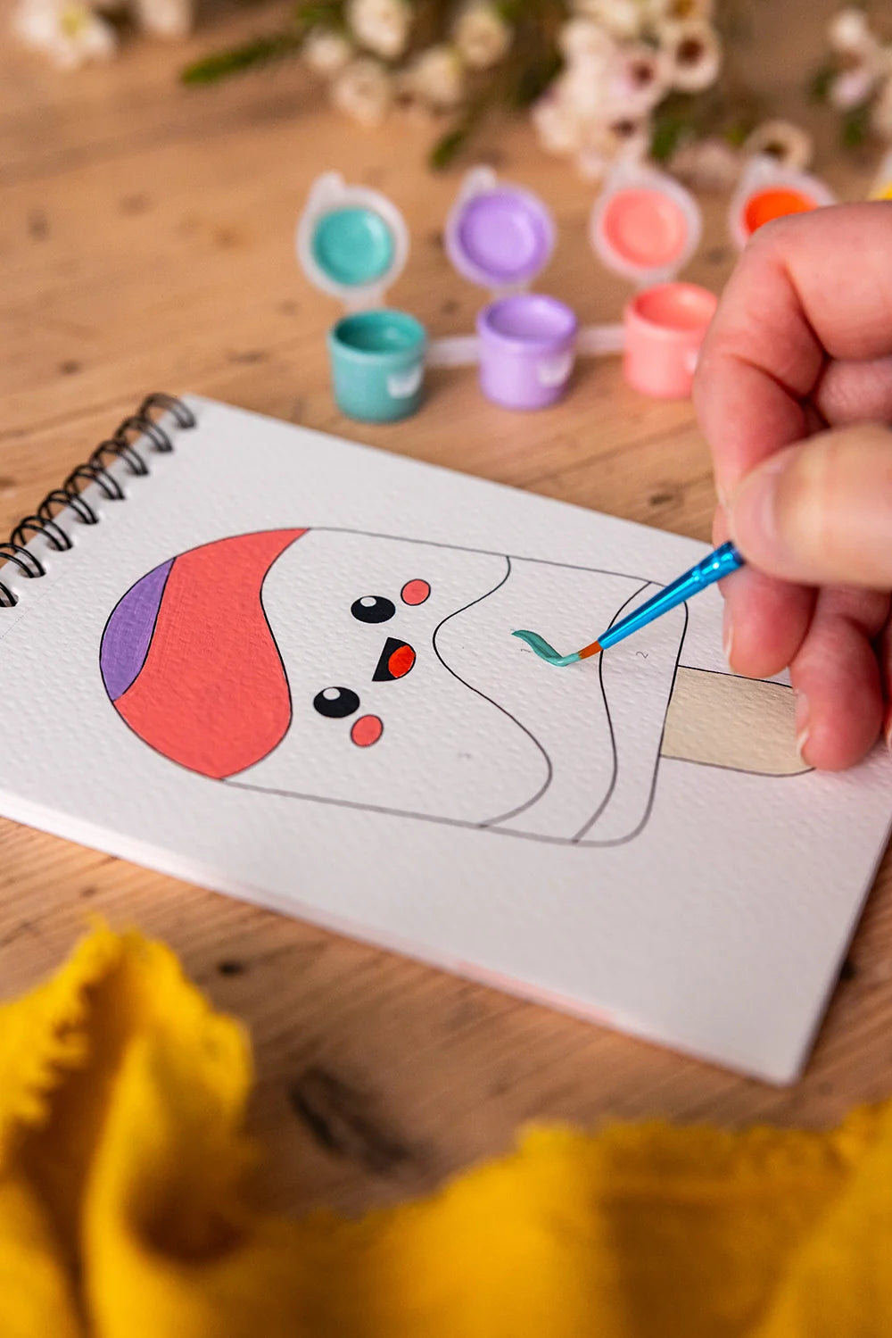 Peinture aux numéros « Kawaii » - A6 - Enfant