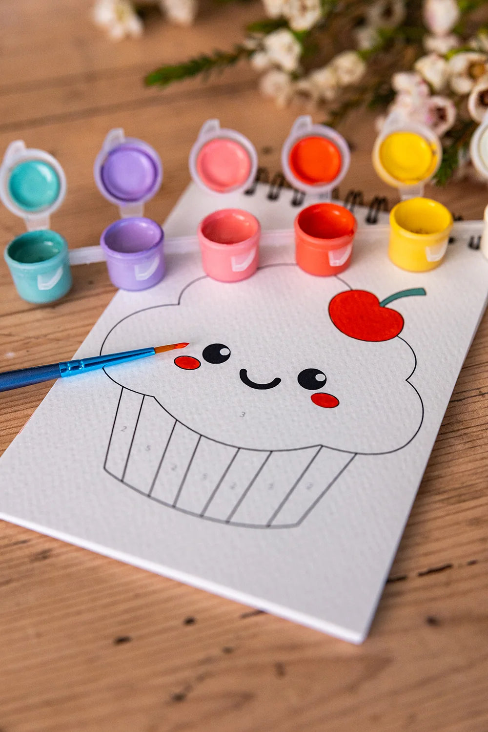 Peinture aux numéros « Kawaii » - A6 - Enfant
