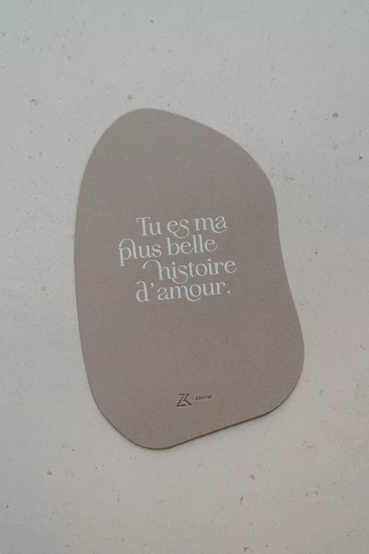 Carte de vœux « Histoire d’amour »