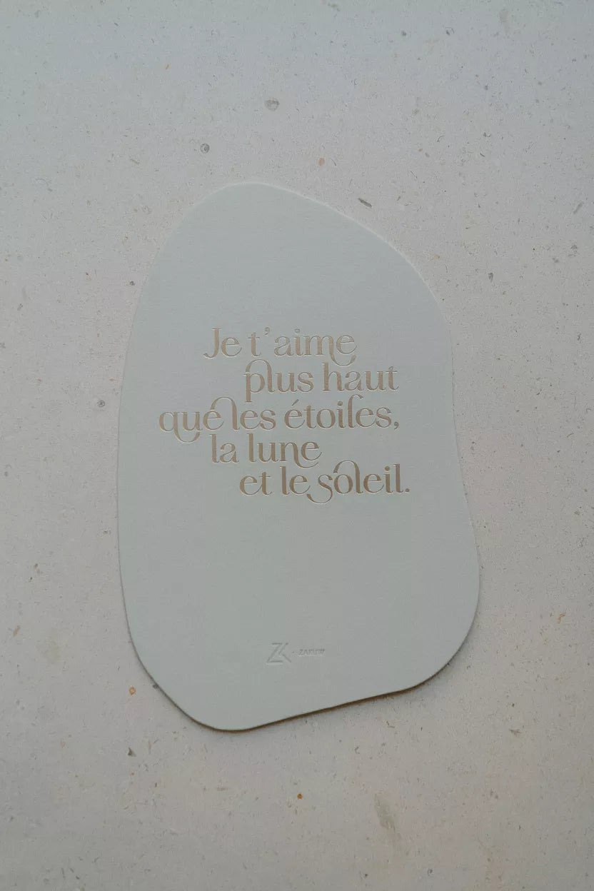 Carte de vœux « Je t’aime »
