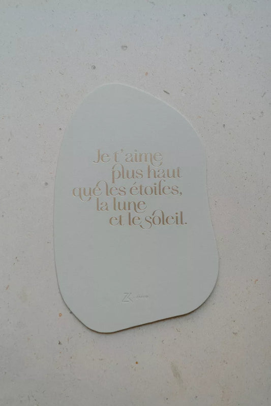 Carte de vœux « Je t’aime »