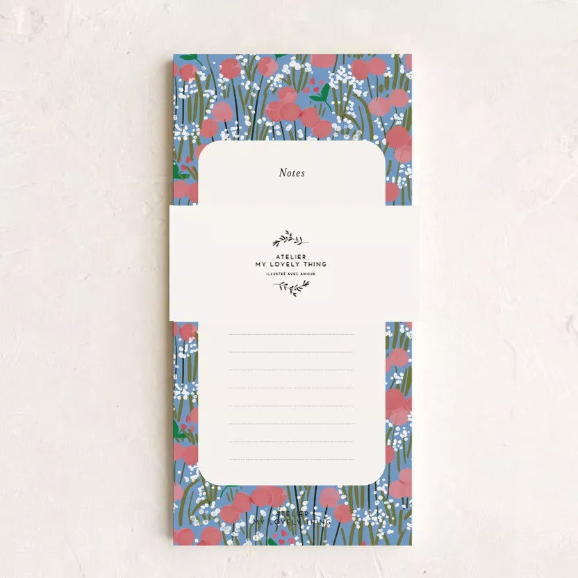 Bloc-notes « Rose coquelicot »