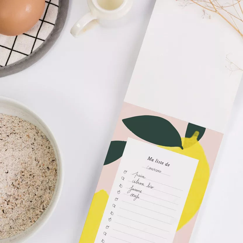Bloc-notes « Zeste de citron »