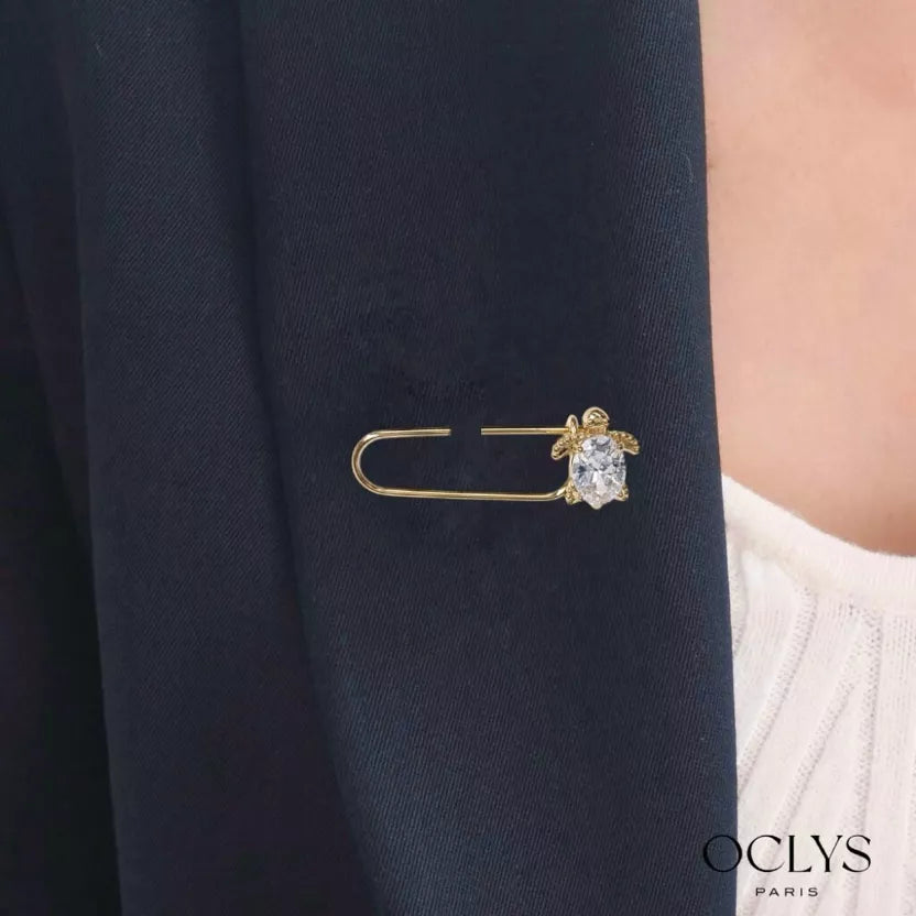 Broche « Tania » - doré ou argenté