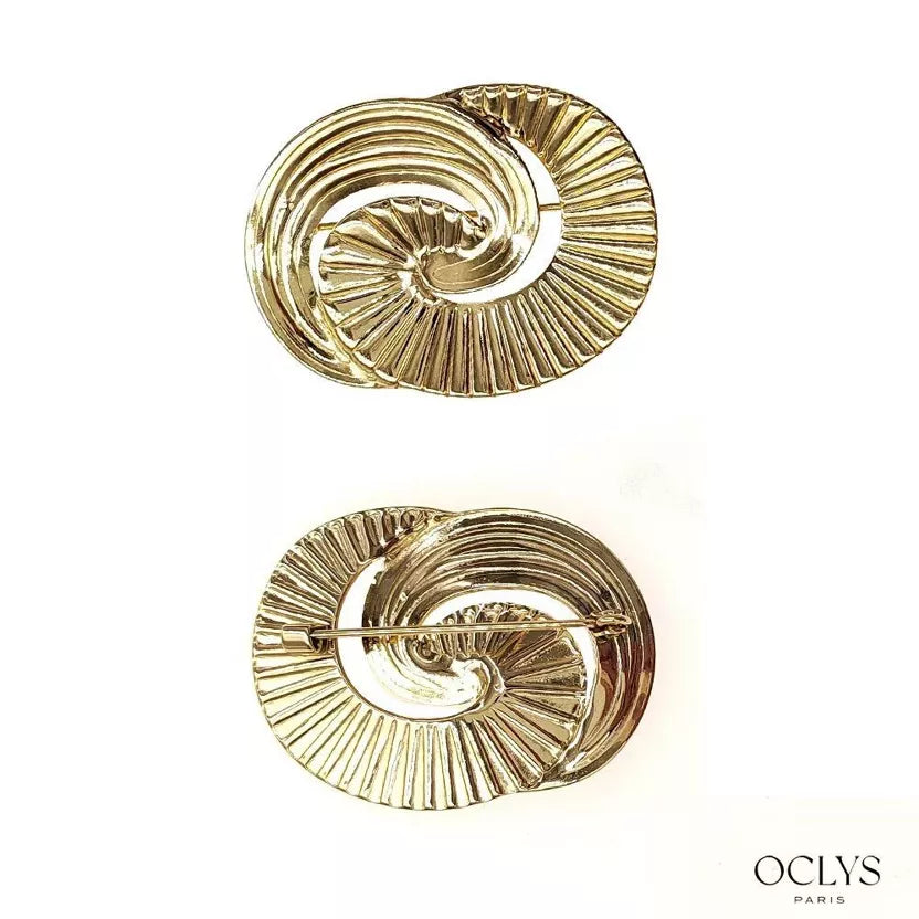 Broche « Cena » - dorée