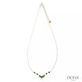 Collier « Aria » - strass vert brillant