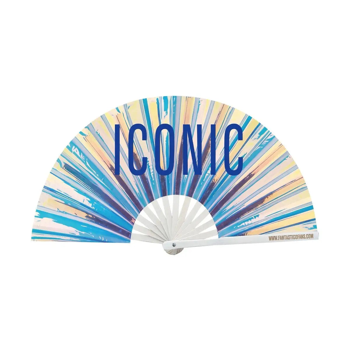 Éventail XL holographique « Iconic » – Décoration murale - From Ibiza ✨