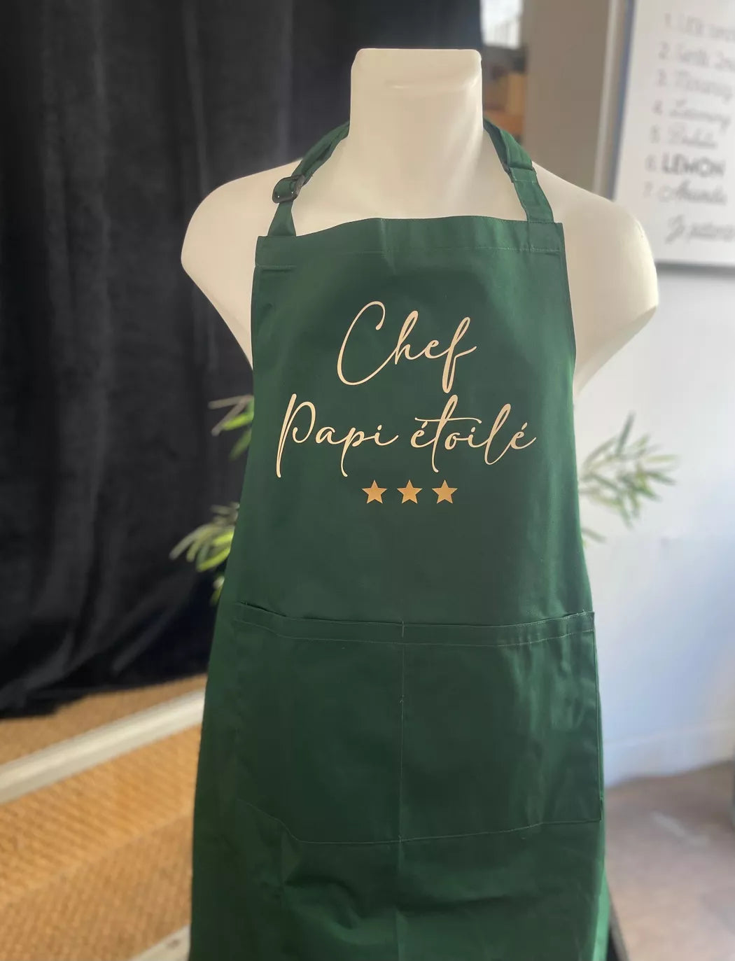 Tablier « Chef Papi étoilé ✨»