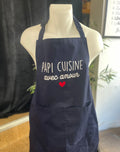 Tablier « Papi cuisine avec amour ♥️ »