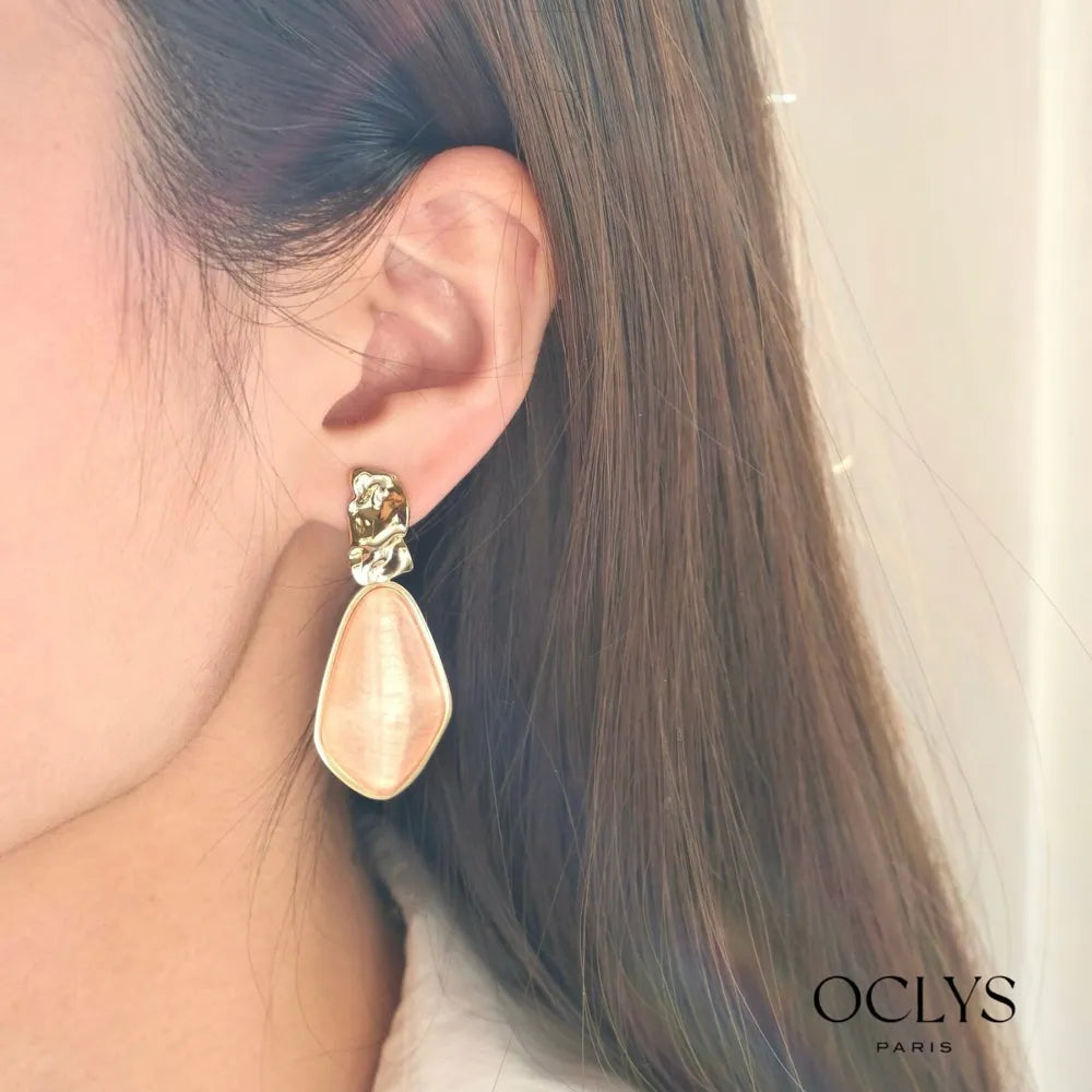 Boucles d’oreilles Bina - rose ou bleu
