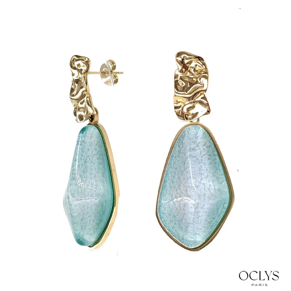 Boucles d’oreilles Bina - rose ou bleu