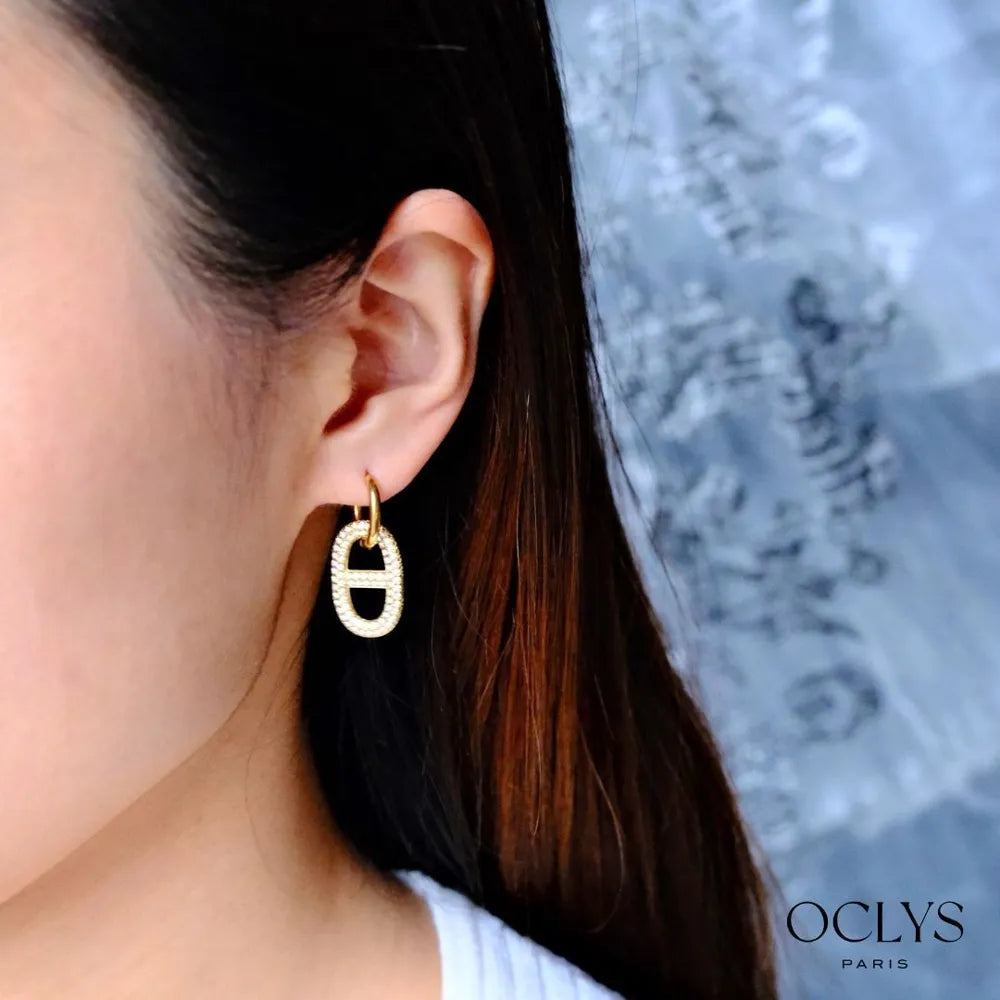 Boucles d’oreilles Jiki - doré ou argenté