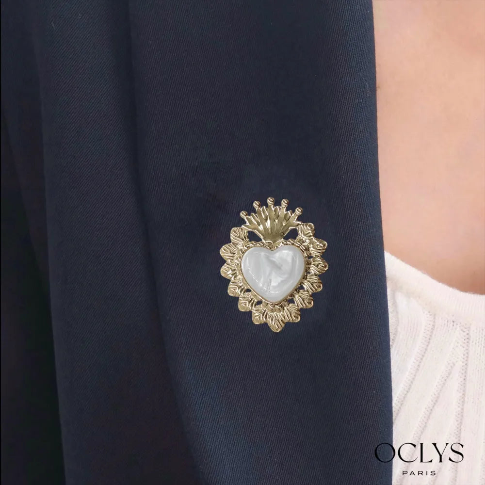 Broche Ex-voto - doré ou argenté