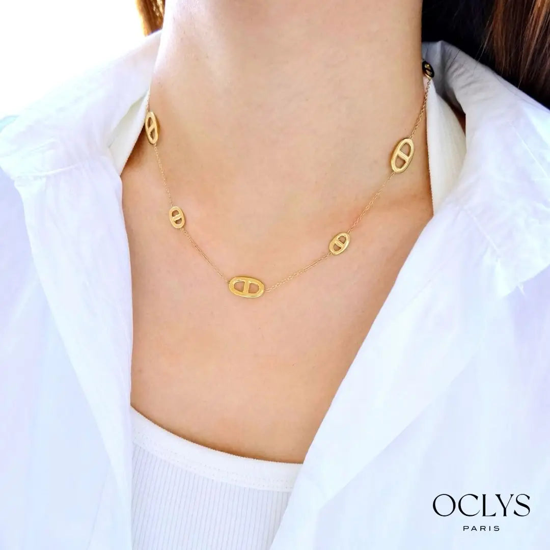 Collier Nari - doré ou argenté