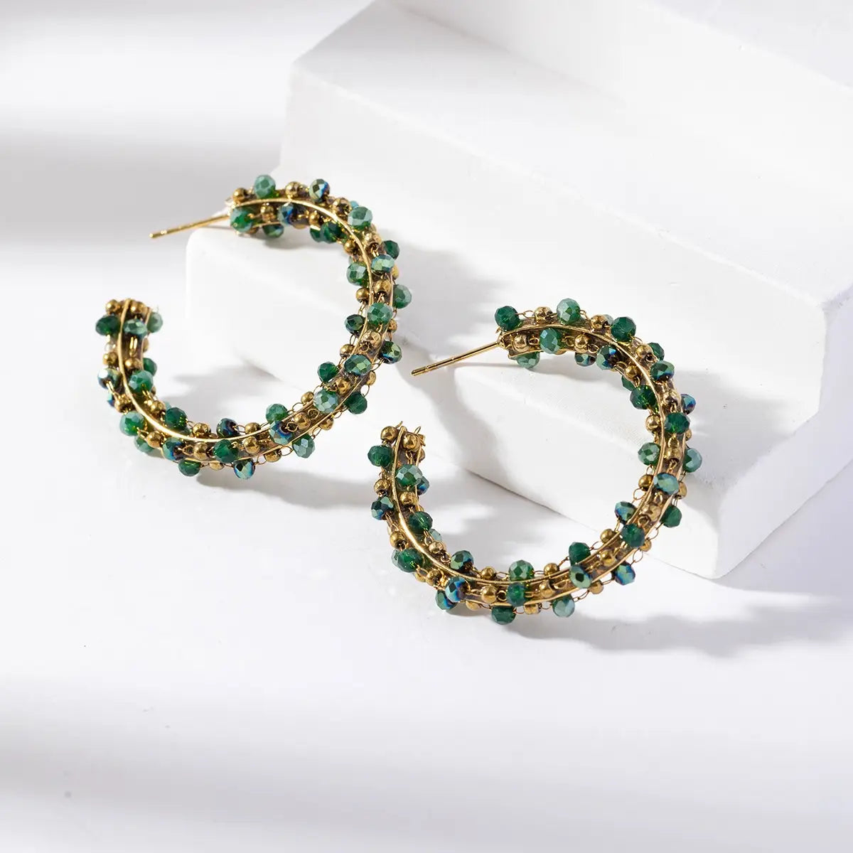 Boucles d’oreilles créoles Maria - différentes couleurs disponibles