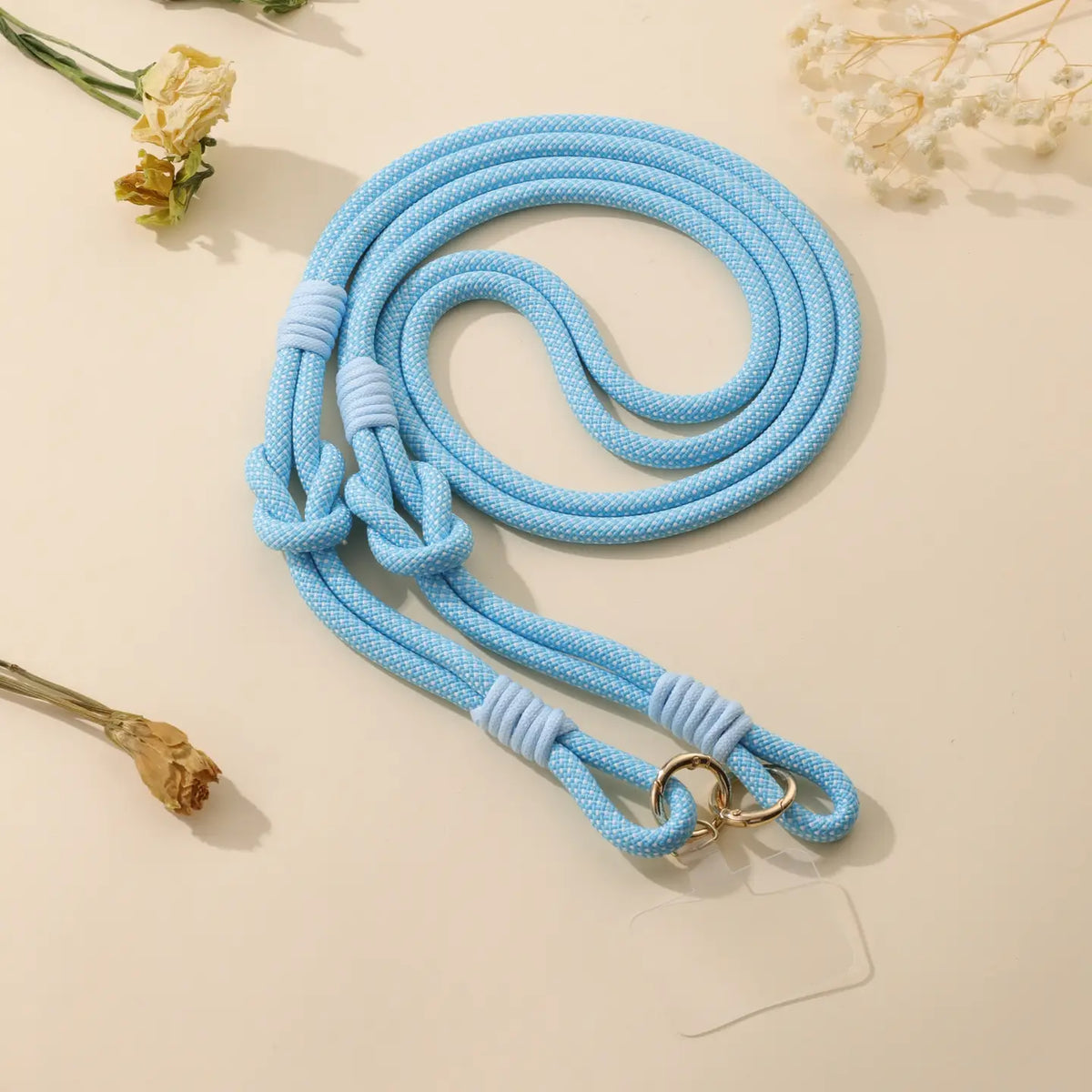 Sangle de téléphone en corde - Simple, élégante & pratique - Bleu