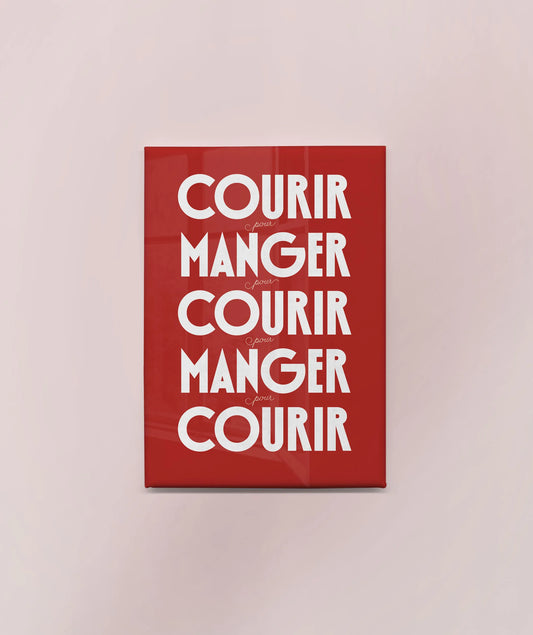 Magnet « Courir pour manger »