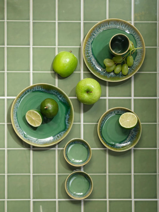 Assiette « Jade » - deux formats (unité ou set)