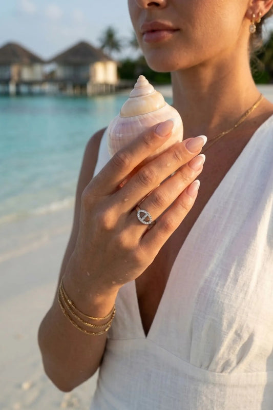 Bague « Mini maille » - argenté