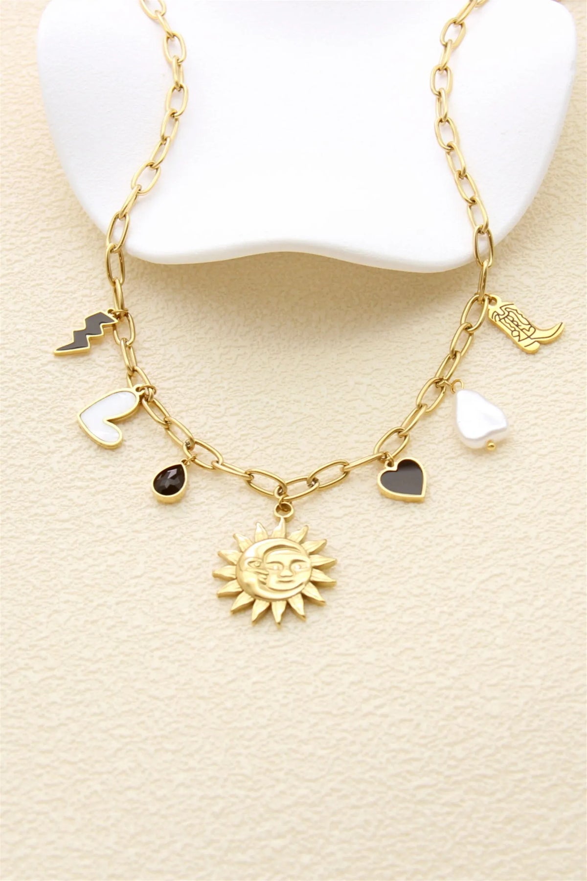Collier « Cow-boy and sun »