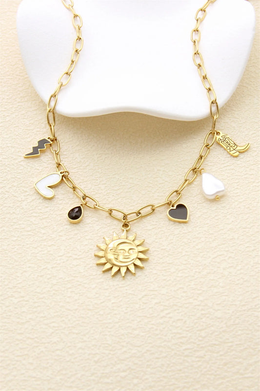 Collier « Cow-boy and sun »