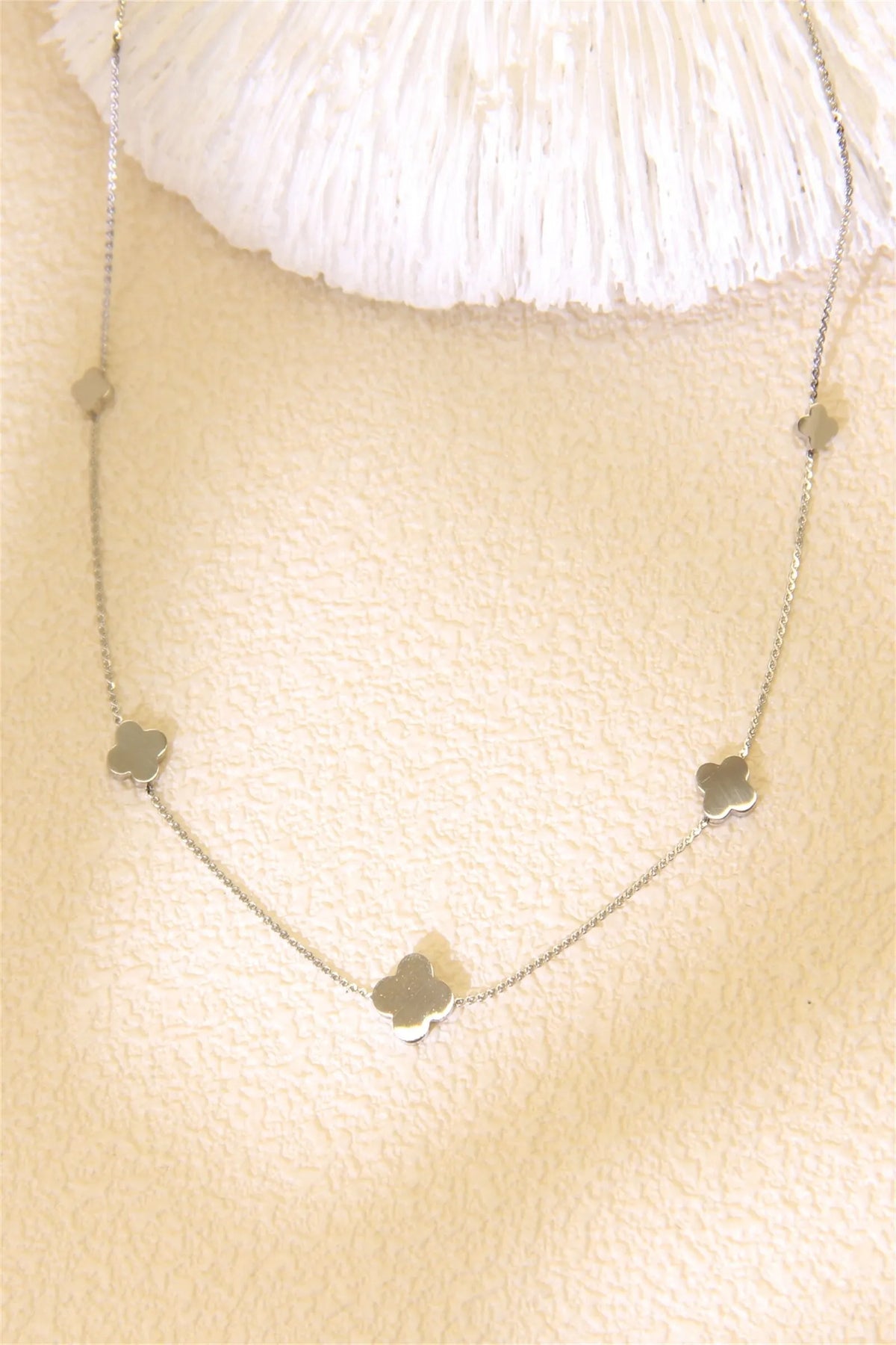 Collier « Trèfle » - argenté