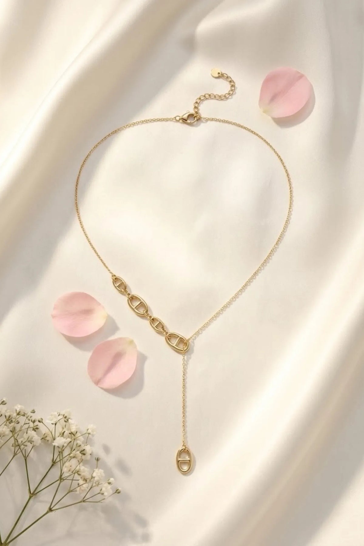 Collier Y « Maille raffinée »