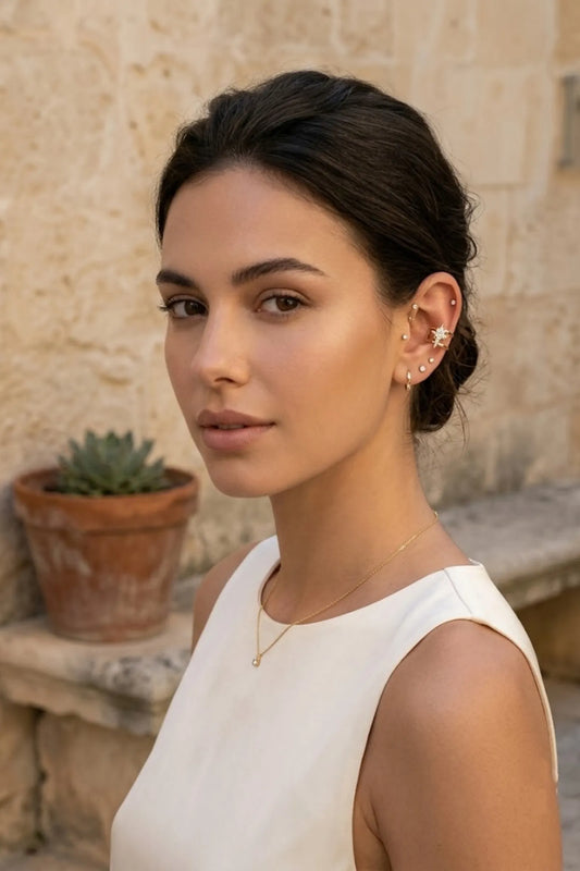 Ear cuff « Éclat céleste »