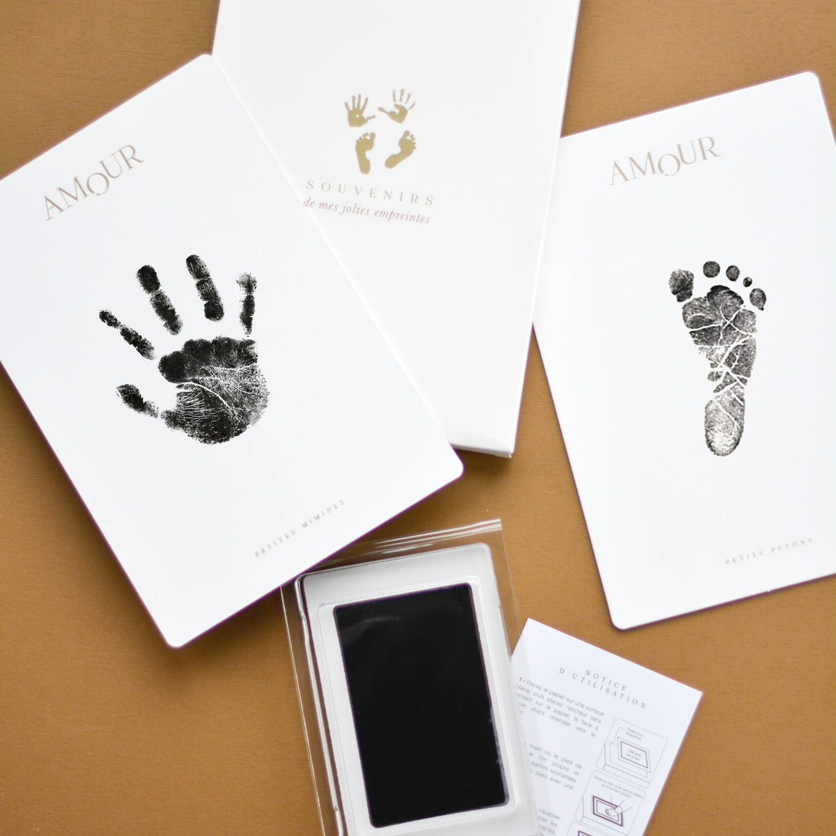 Kit d’empreintes « Mimines et petons »