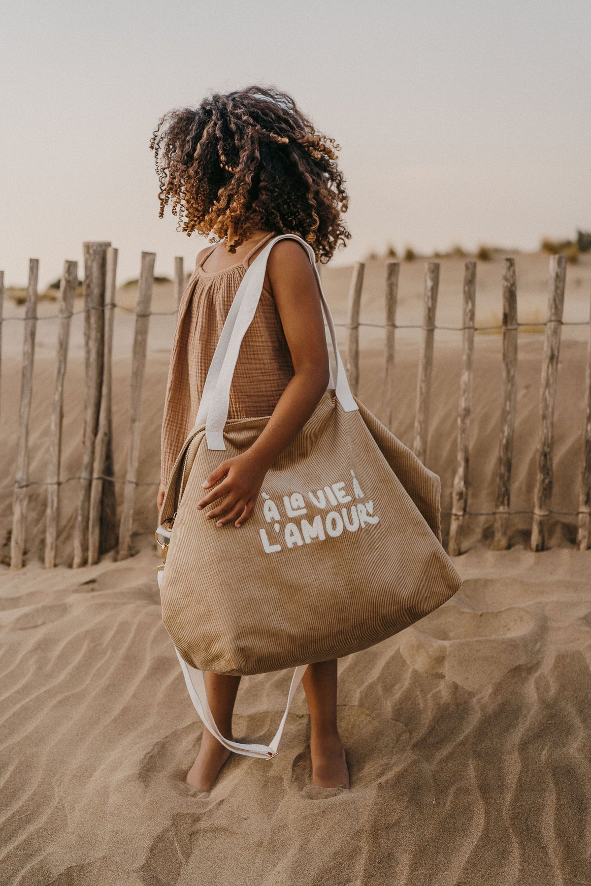 Sac velours « À la vie, à l’amour »