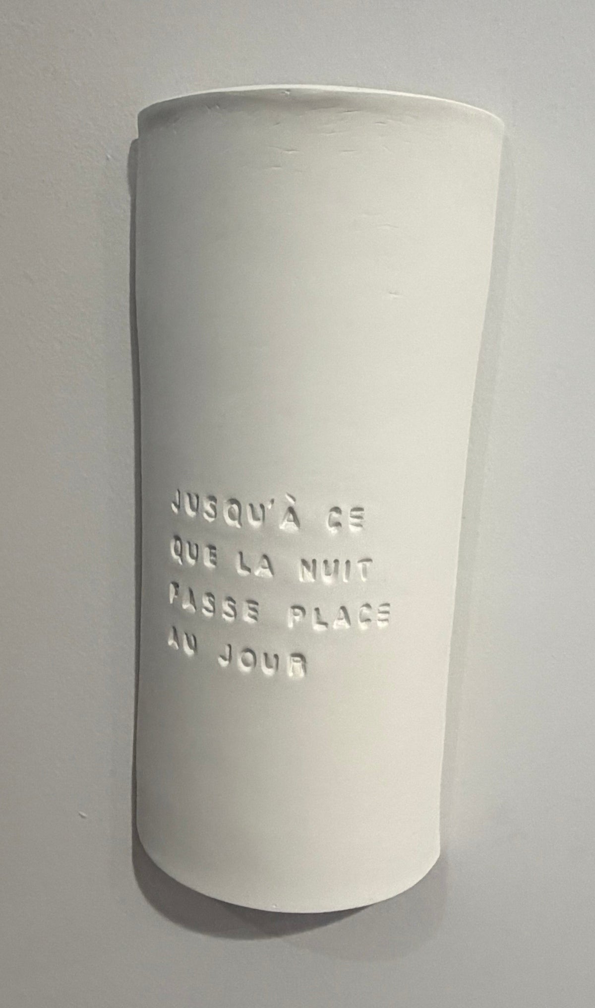 Applique murale « Jusqu’à ce que la nuit fasse place au jour »