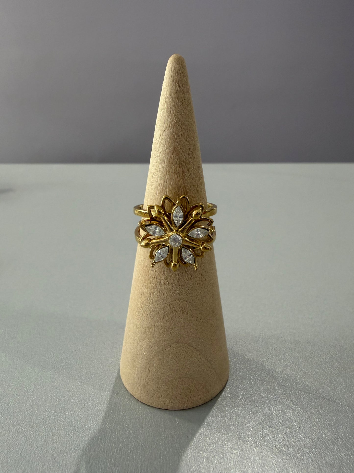 Bague anti-stress doré - plusieurs modèles disponibles