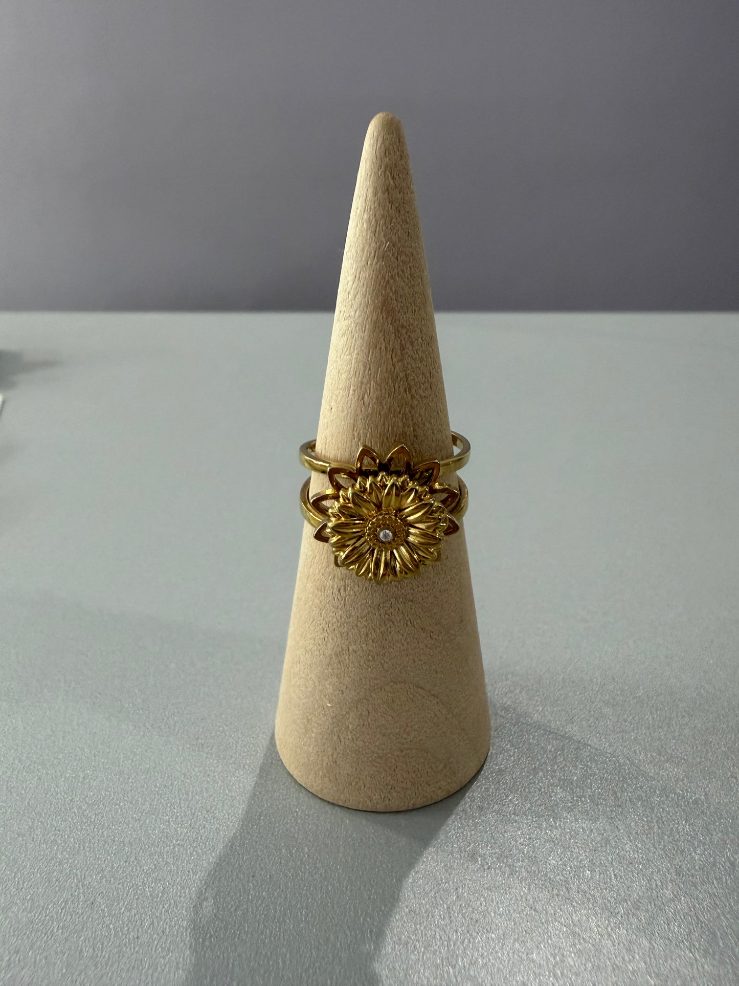 Bague anti-stress doré - plusieurs modèles disponibles