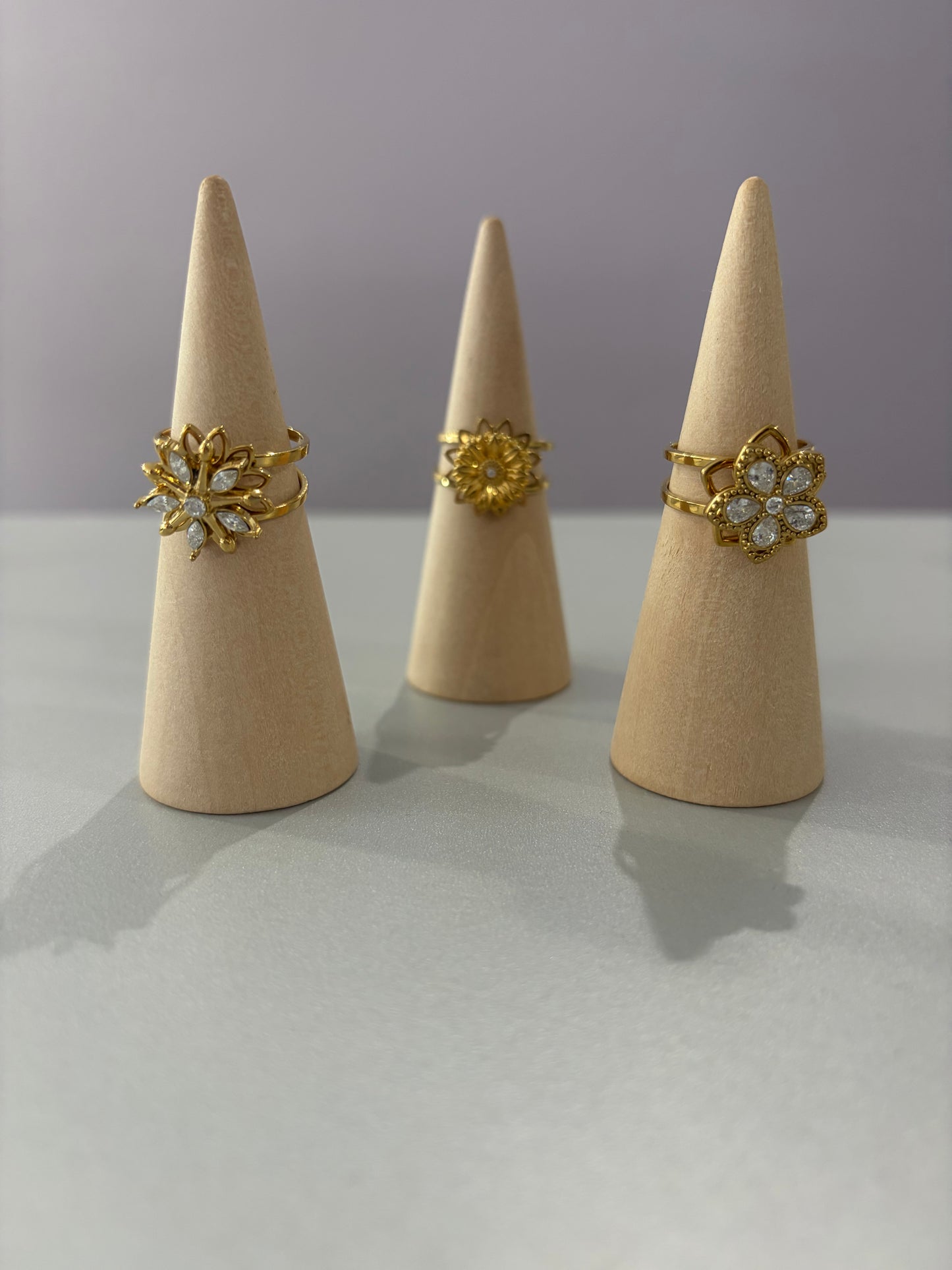 Bague anti-stress doré - plusieurs modèles disponibles