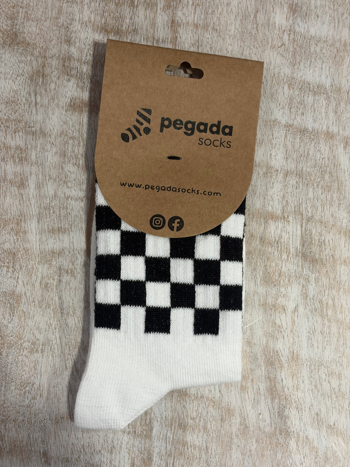 Chaussettes « Old school échecs » (noir) Kids