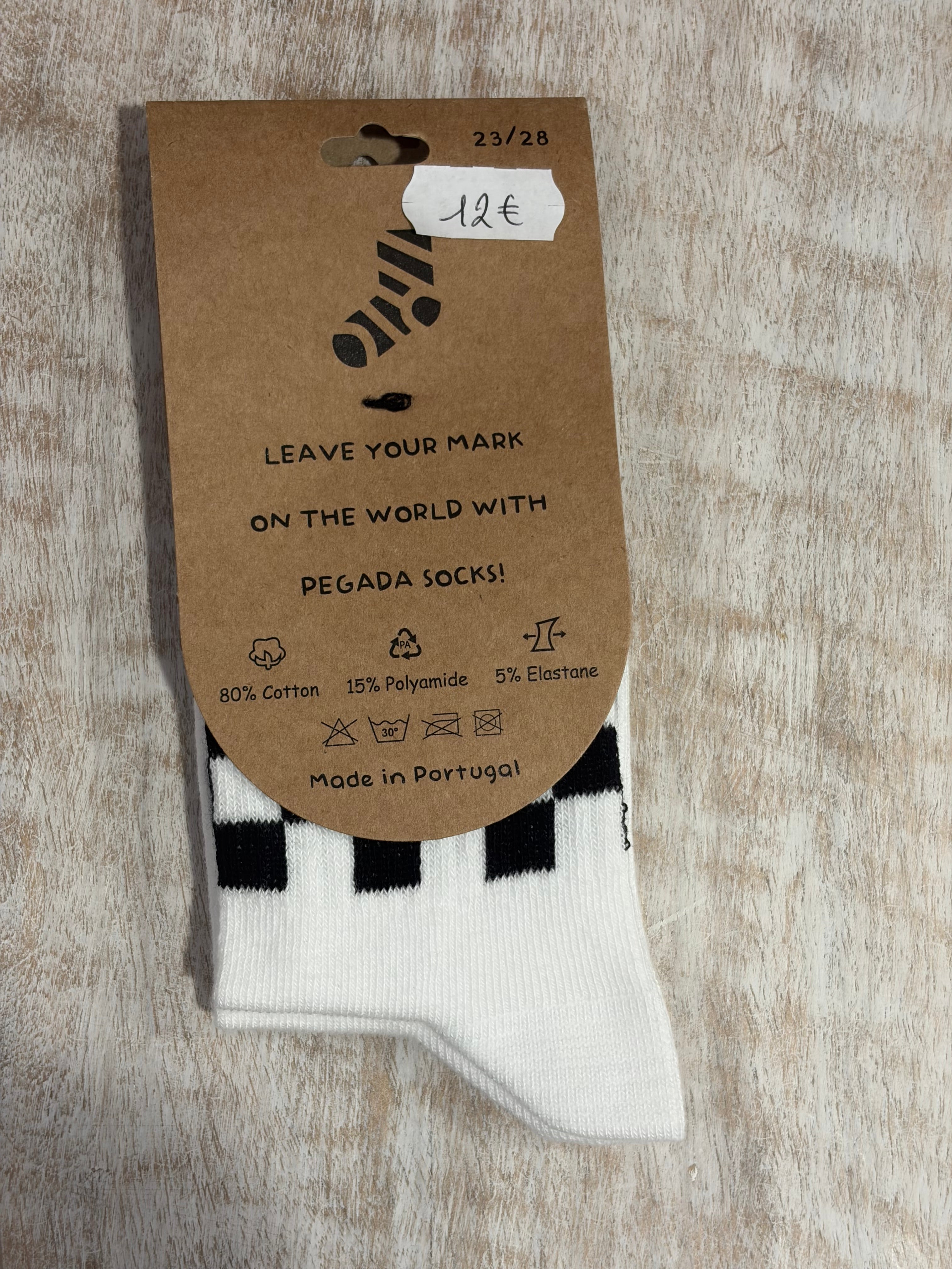 Chaussettes « Old school échecs » (noir) Kids