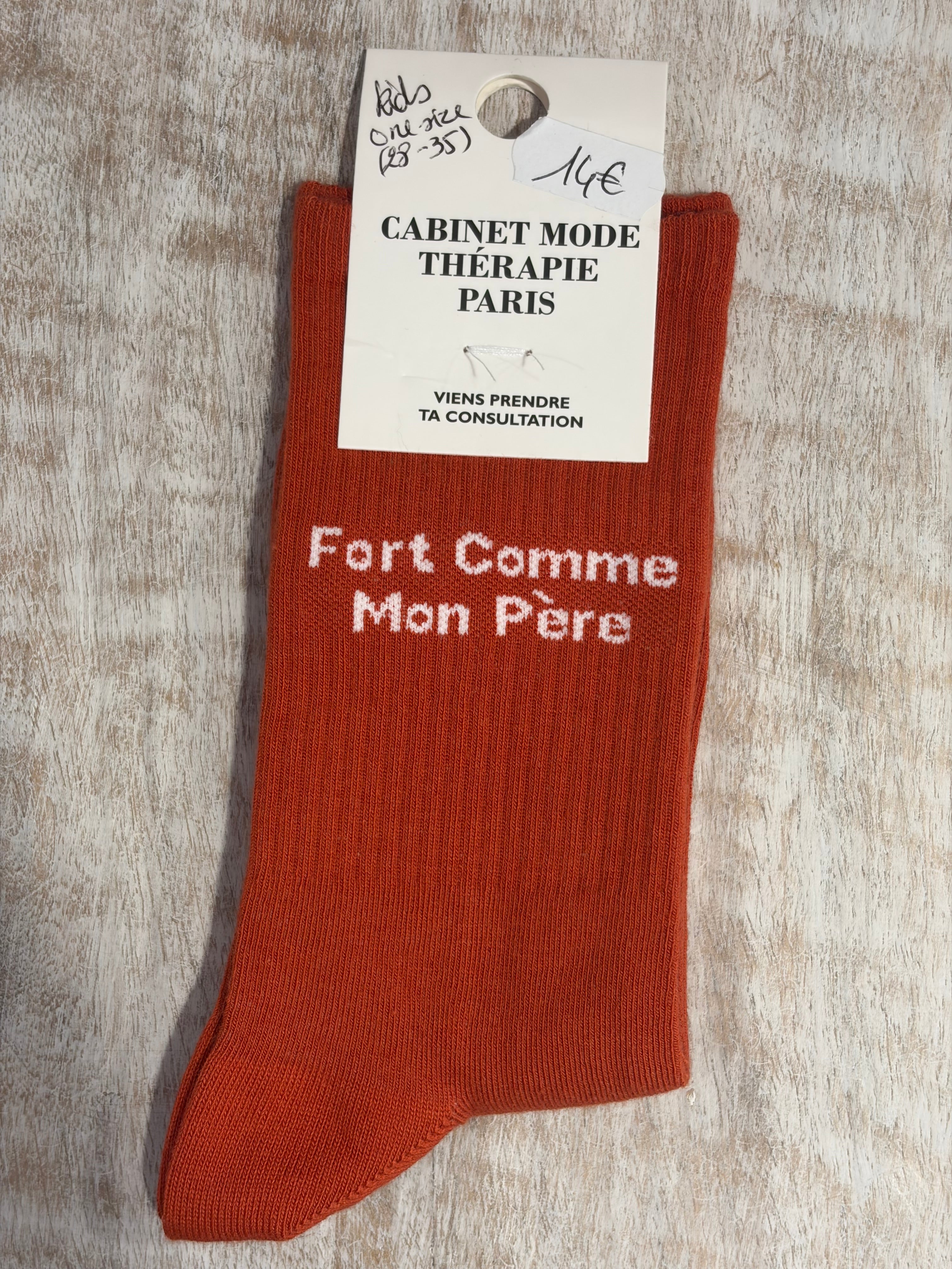 Chaussettes « Fort comme mon père » Kids