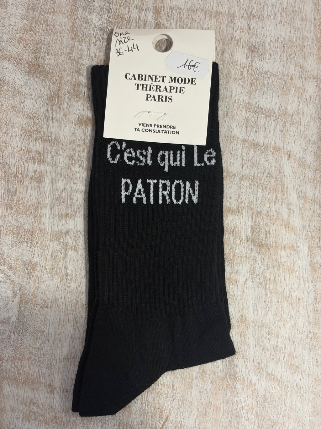Chaussettes « C’est qui le patron ? »