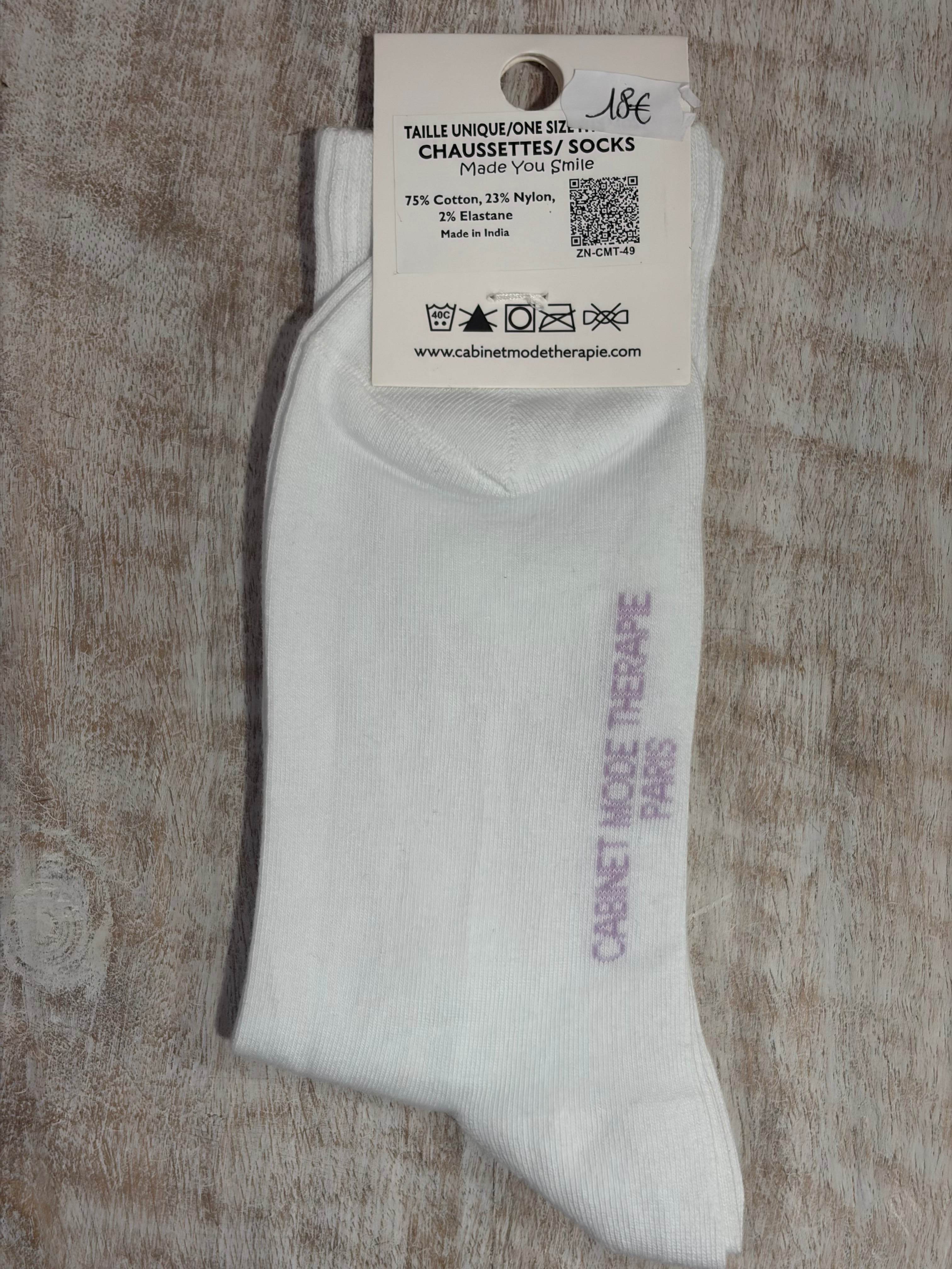 Chaussettes « Te amo » (blanc)