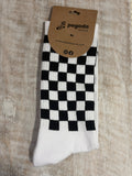 Chaussettes « Old school échecs » (noir)